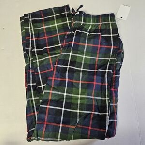 Goodfellow Small Pajama Plaid Men's Pants - Green,‎ Red, and Blue